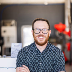 Jason, owner of Viafi Coffee Company, at the roastery